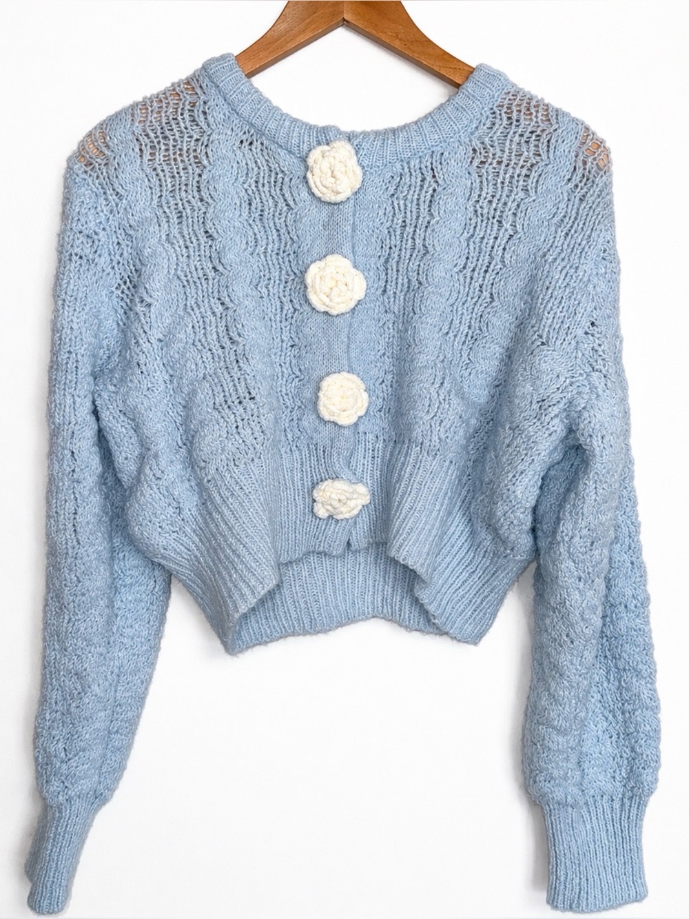 Kimchi Blue Blossom Knit Cardigan